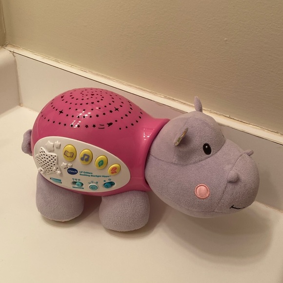 V-TECH Little Lil' Critters Starlight Hippo Baby Nightlight Projector - Picture 2 of 6